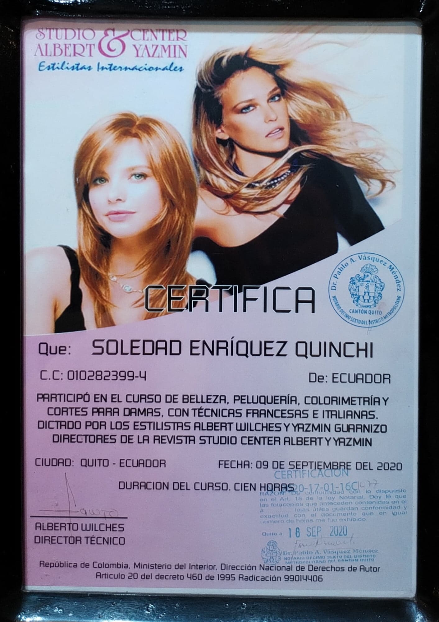Certificado profesional Kallarina 3
